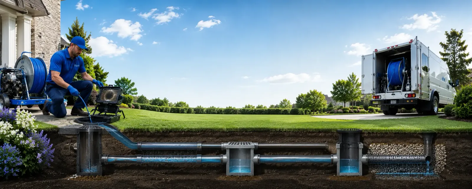 Outdoor drain cleaning information for Huron, CA